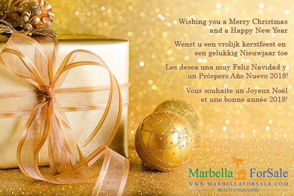 Happy Christmas and 2018 from Marbella For Sale
