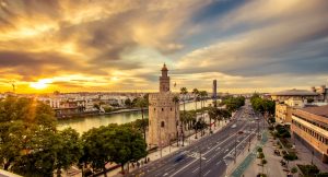 Andalucia saw a large increase in residential property sales (pic: Seville)